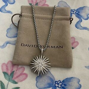 David Yurman Starburst Pendant Necklace